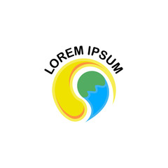 Travel agency creative symbol concept.