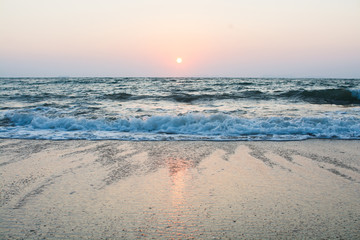 Sunset and the beach