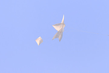 Flying star-shaped kite, Popular Thai traditional culture in sum