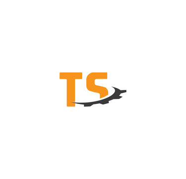 ts alphabet with swoosh gears