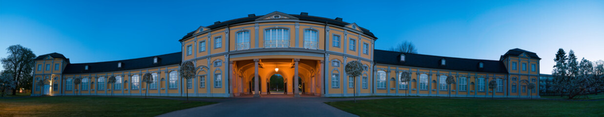The old palace at dusk