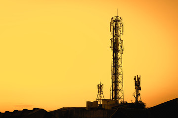 Obraz premium Radio Telecommunication Infrastructure Towers