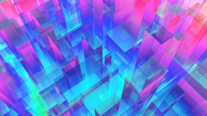 3D illustration of futuristic modern city architecture © idea_studio