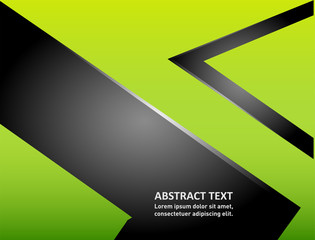 Green background overlap dimension vector illustration message board for text and message design modern website

