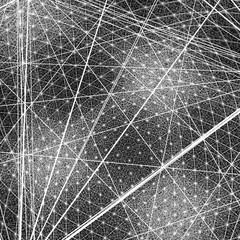 3D illustration of network grid surface