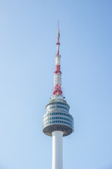 seoul tower,closeup shot