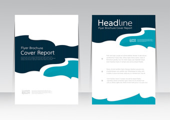 Vector design for Cover Report Annual Flyer Poster in A4 size