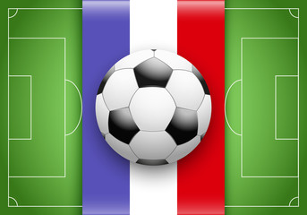France Flag and Championship of football