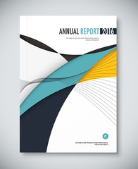 Corporate annual report template design. corporate business docu
