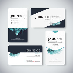 Corporate business card template. Business card design. vector s