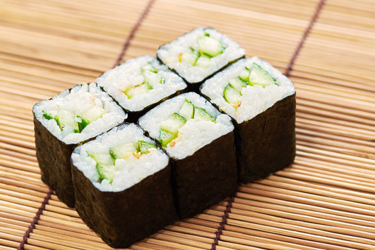 Set of japanese rolls
