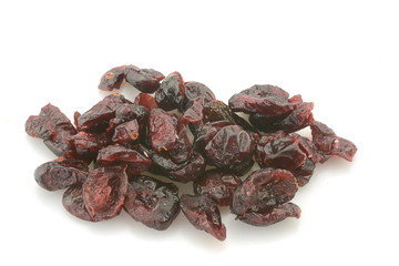 dried cherry isolated on white background