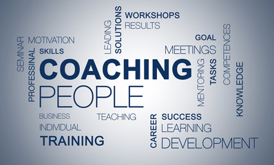 coaching text cloud
