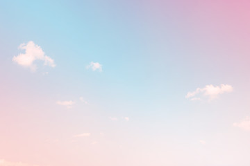 Sky with a pastel colored gradient