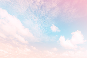 Sky with a pastel colored gradient - obrazy, fototapety, plakaty