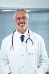 Doctor at his desk in clinic