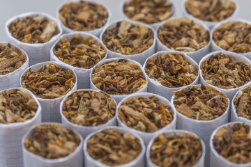 Close up of cigarettes