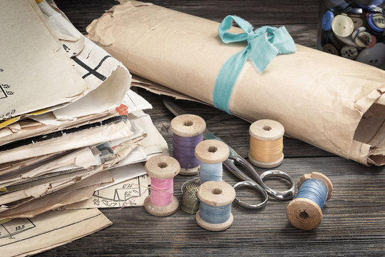 Vintage sewing supplies