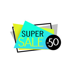 Super Sale banner design. Vector baner 