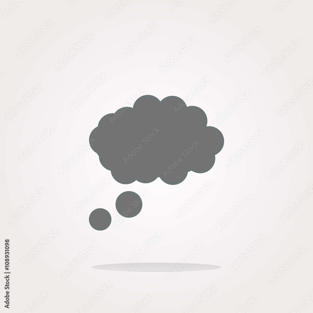Poster vector abstract cloud web icon button