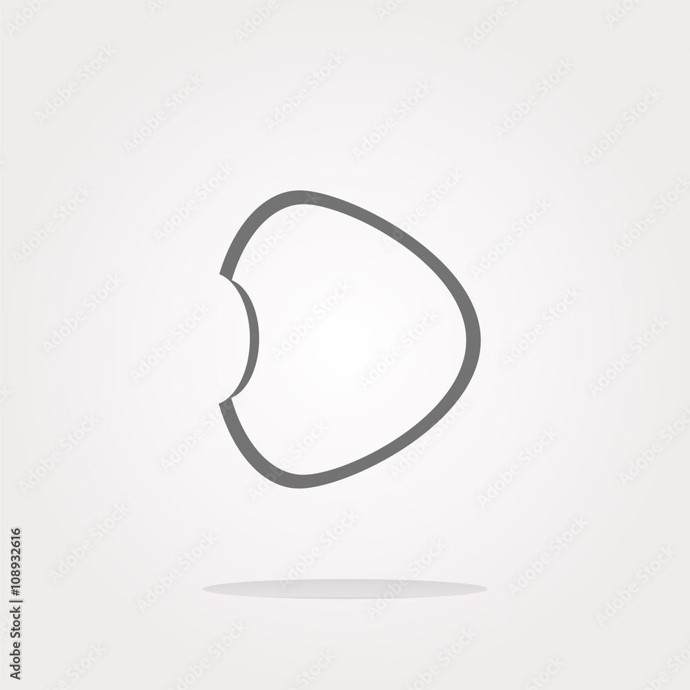 Poster vector speech cloud or stickers on web icon button isolated on white