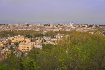panoramic view of rome