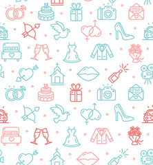 Wedding Background Pattern. Vector