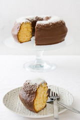 Chocolate and coconut cake

