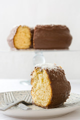 Chocolate and coconut cake
