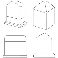 vector set of milestone