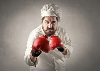 Chef in a fight