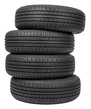 Column of tires
