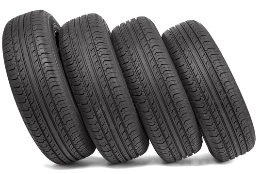 Four black tires