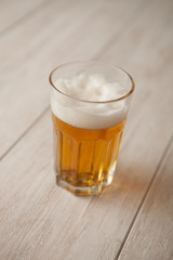 Glass of lager beer