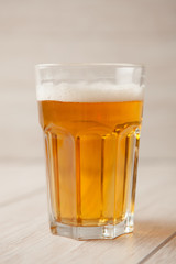 Glass of lager beer