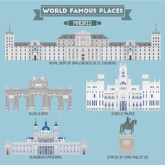 World Famous Place. Spain. Madrid