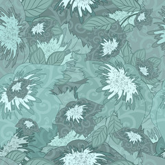 Floral Seamless Pattern Ornament
