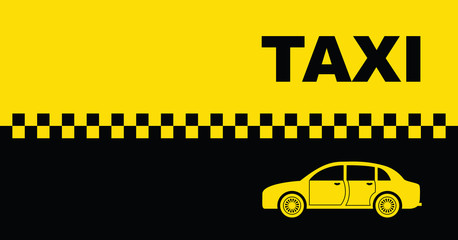 taxi background business card