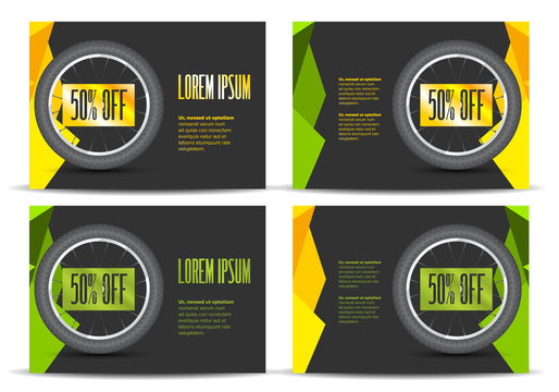 Leaflet with bicycle wheel - Powered by Adobe