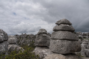 grandes maravillas de la naturaleza el Torcal de Antequera en la provincia de Málaga
