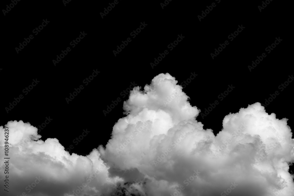 Canvas Prints clouds on black background