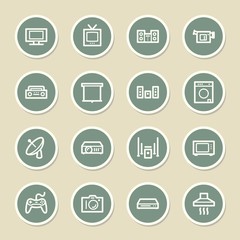 Home Appliance web icons set