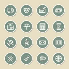 Fototapeta premium Delivery web icons set