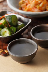 日本酒　晩酌イメージ　Japanese SAKE and appetizer