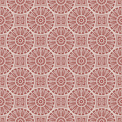 Seamless background image of round cross leaf geometry chain