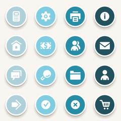 Basic web icons set