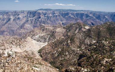 Panoramic view of  Copper Canyon,  Chihuahua, northwestern Mexico