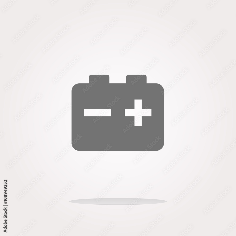 Poster vector battery round web glossy icon button