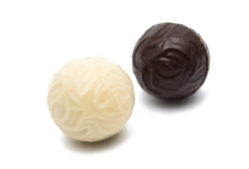 chocolate candies isolated