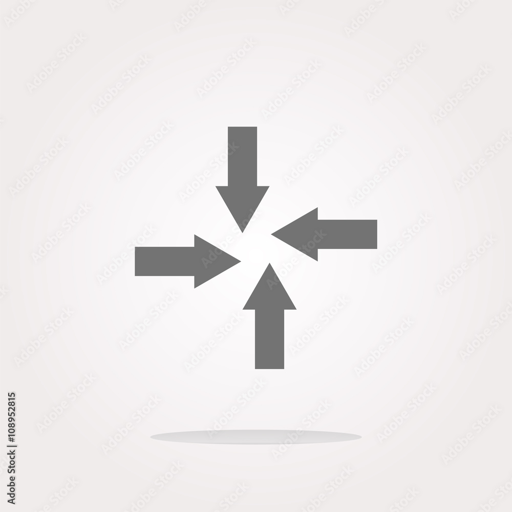 Poster vector arrow set on web icon (button)
